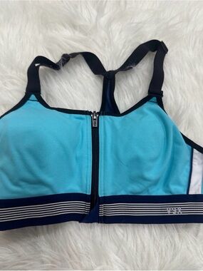 Blue Front-Zip Sports Bra - VSX Victoria's Secret